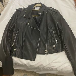 Bershka faux leather jacket